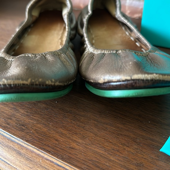 TIEKS | Gold metallic ballet flats COMPLETE SZ 9 - Picture 3 of 13